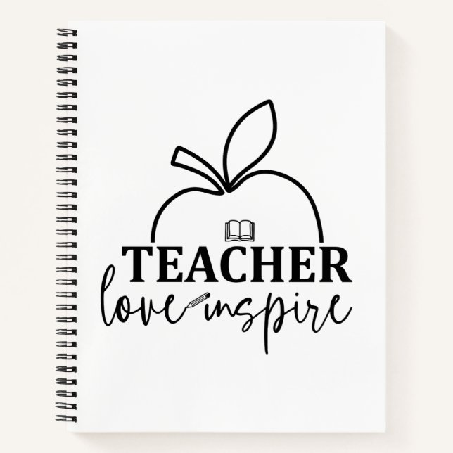 Cuaderno El amor de los profesores inspira a divertirse (Anverso)