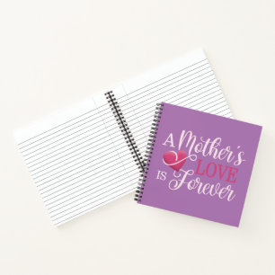 Cuaderno El amor de una madre es una cita para siempre   Po
