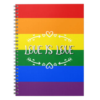 Cuaderno El amor es amor Arcoíris Orgullo LGBTQ