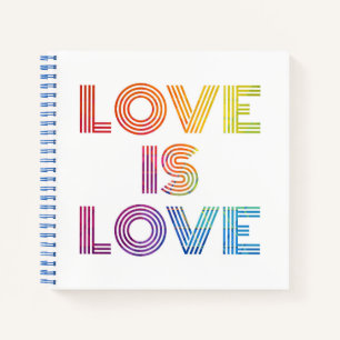 Cuaderno El amor es amor   Rayas modernas