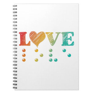 Cuaderno El amor es ciego en Braille