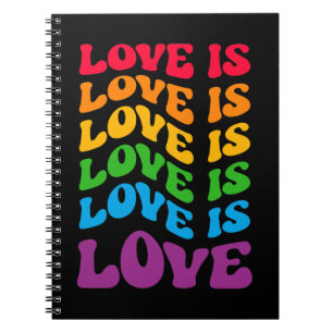 Cuaderno El amor es el amor gay LGBT