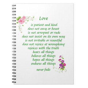 Cuaderno El amor es el más grande - portátil