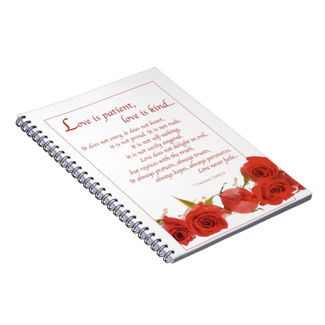 Cuaderno El amor es la rosa roja del paciente (Lado Derecho)