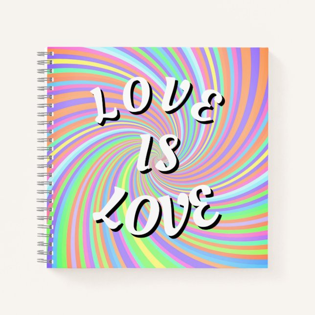 Cuaderno El Amor Es Orgullo Pride (Anverso)