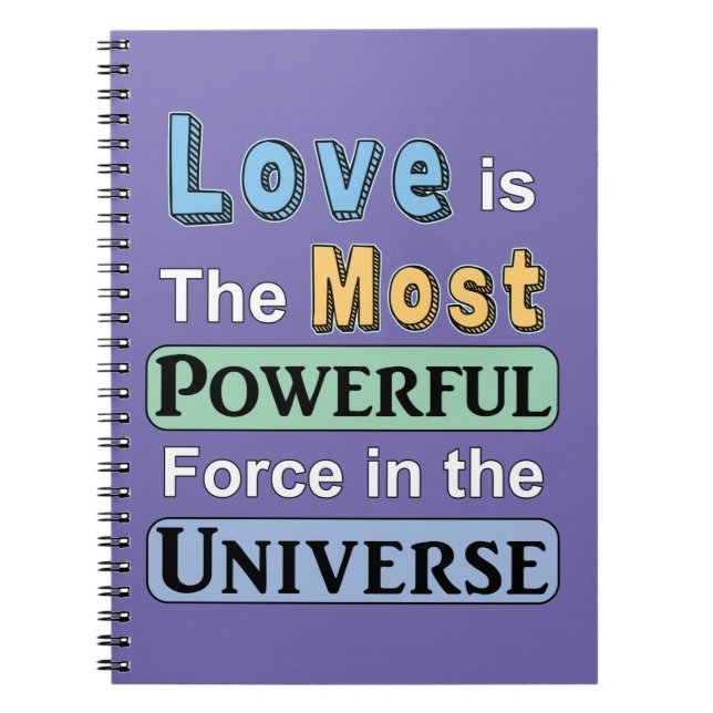 Cuaderno El amor es poderoso (Frente)