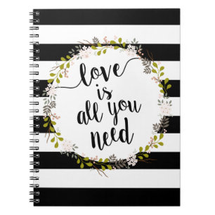 Cuaderno El amor es todo lo que usted necesita… Guirnalda