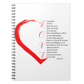 Cuaderno El amor es un verso bondadoso de la Biblia | 1 Cor