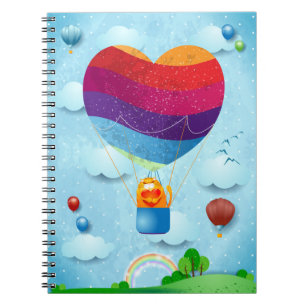 Cuaderno El amor está en el bloc de notas al aire