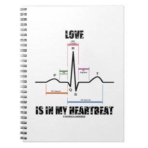 Cuaderno El amor está en mi electrocardiograma del latido