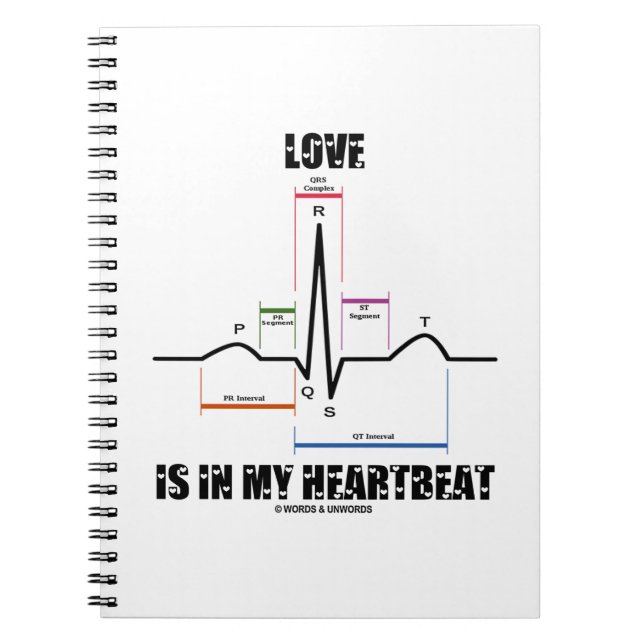 Cuaderno El Amor Está En Mi Electrocardiograma ECG EKG (Frente)