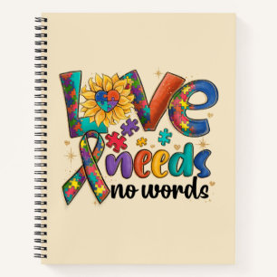 Cuaderno El amor no necesita palabras - Conciencia del auti