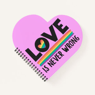 Cuaderno El amor nunca se equivoca el arcoiris del mes del 