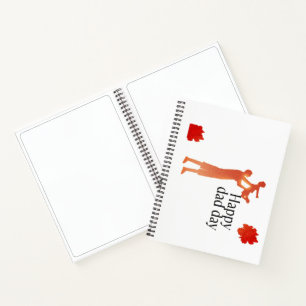 Cuaderno El amor por el día del padre - Diseño de papá y ni