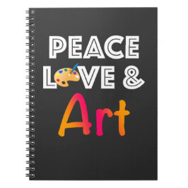 Cuaderno El amor por la paz y el diseño artístico con la pa