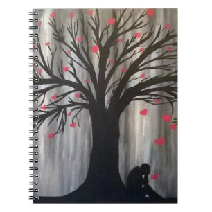 Cuaderno El amor reina en el bloc de notas en espiral