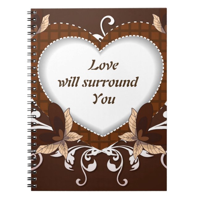 Cuaderno El amor rodeará tu portátil (Frente)