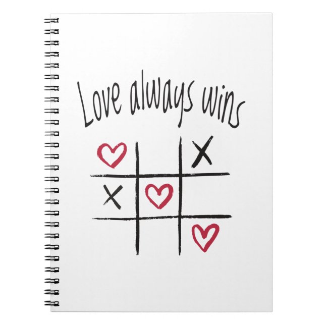Cuaderno El amor siempre gana (Frente)