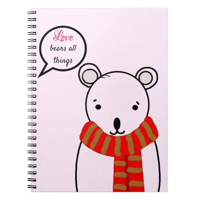 Cuaderno El amor soporta todas las cosas (Frente)