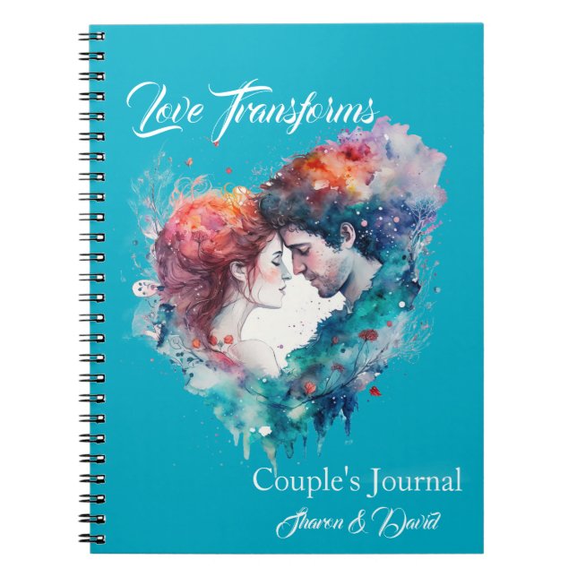 Cuaderno El amor transforma el diario de parejas (Frente)