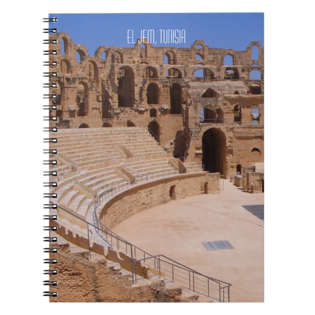 Cuaderno El Amphitheatre romano del gladiador del EL Jem (Frente)