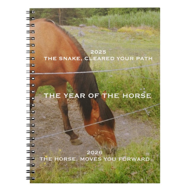 Cuaderno El año del Caballo, cotización de 2026  (Frente)