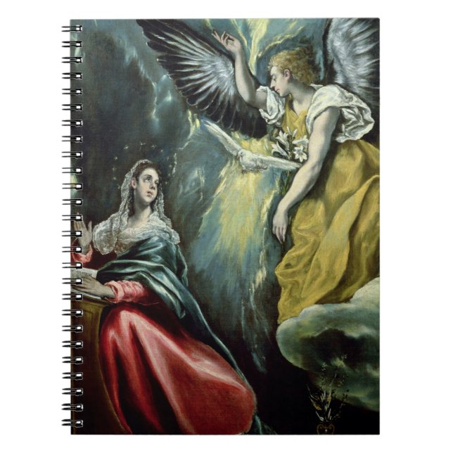 Cuaderno El anuncio, c.1575 (aceite en lona) (Frente)