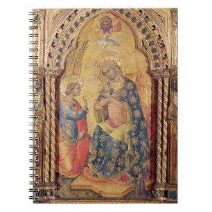Cuaderno El anuncio (parte del polyptych) (aceite en el