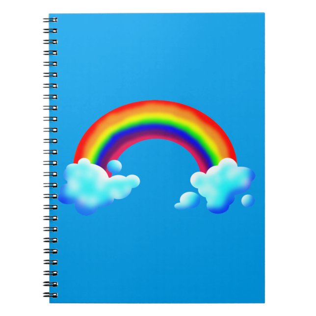 Cuaderno El arcoiris brillante y colorido (Frente)