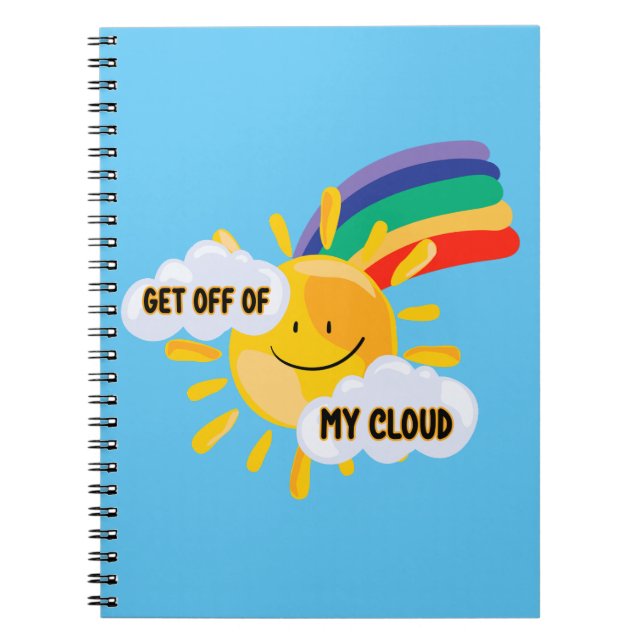 Cuaderno El arcoiris colorido sale de mi nube (Frente)