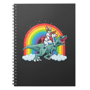 Cuaderno El arcoiris de Unicornio, un dinosaurio