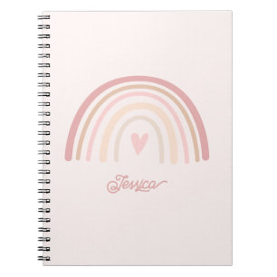 Cuaderno El arcoiris del Boho Beige Rubor
