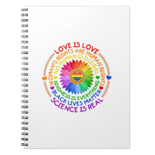 Cuaderno El arcoiris florido tiene una postura política y s