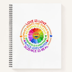 Cuaderno El arcoiris florido tiene una postura política y s