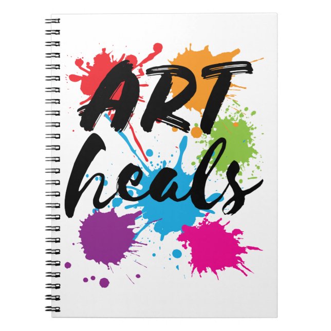 Cuaderno El arte cura la terapia terapeuta artística (Frente)
