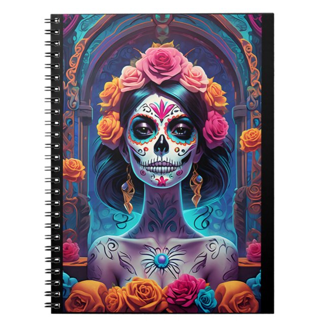 Cuaderno El arte de la calavera del azúcar: adoptar la eleg (Frente)