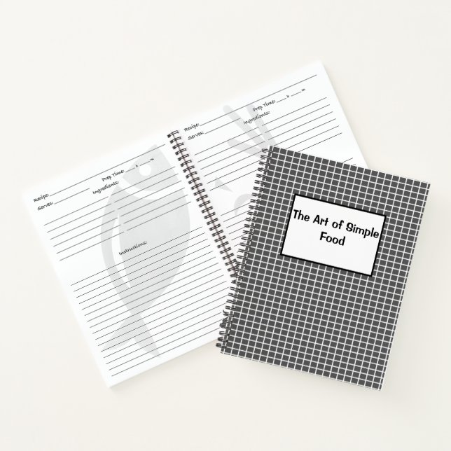 Cuaderno El arte de las recetas de la comida simple (Interior)