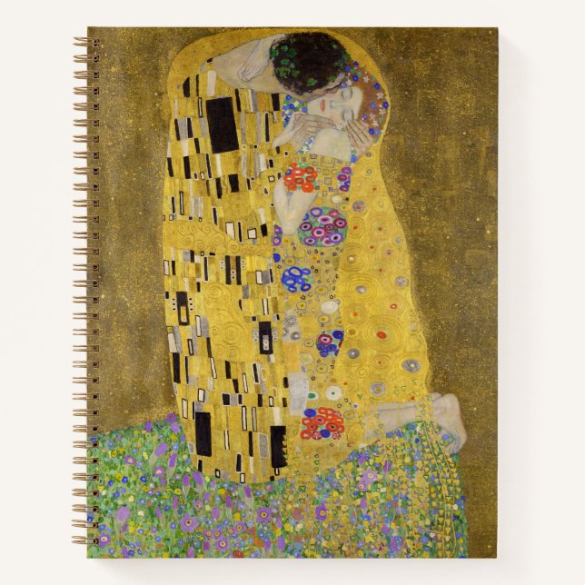 Cuaderno El arte de pintar el beso de Gustav Klimt (Anverso)