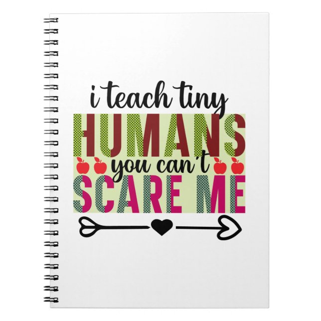 Cuaderno El arte del profesor enseña a los humanos pequeños (Frente)