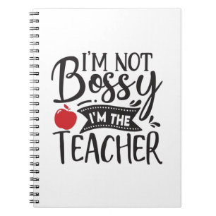Cuaderno El arte docente No Soy Bossy Soy El Profesor