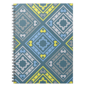 Cuaderno El arte es un patrón impecable. Motivo popular. Ge