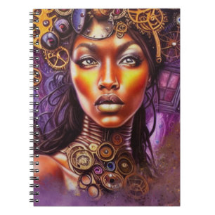 Cuaderno El arte inspirado en el Steampunk Afro