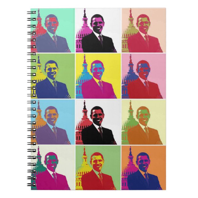 Cuaderno El arte pop del presidente Obama (Frente)