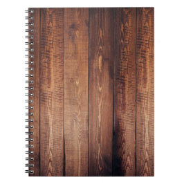 Cuaderno El aspecto de la madera real.