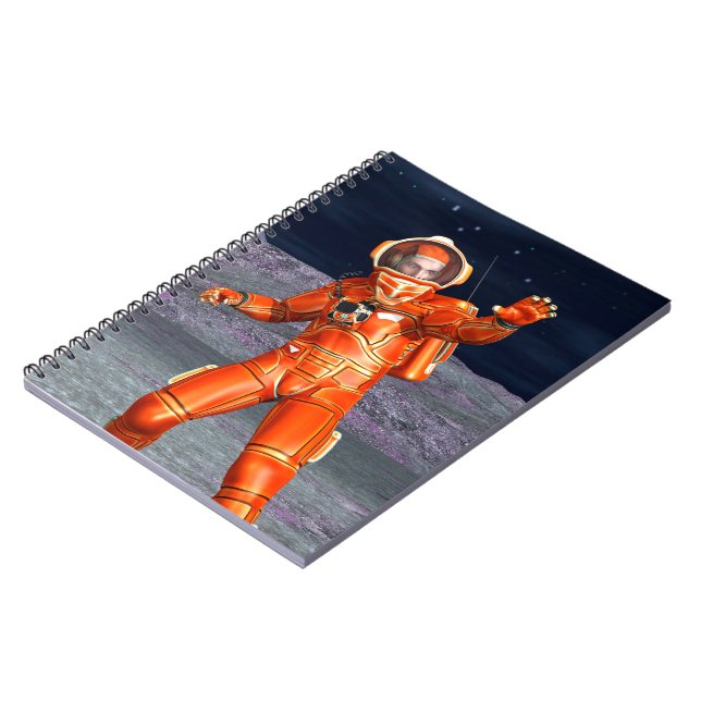 Cuaderno El astronauta Marte, Explorador espacial en un pla (Lado Izquierdo)