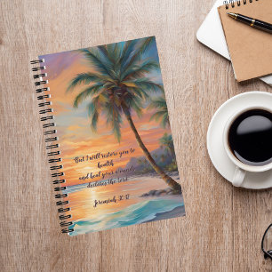 Cuaderno El atardecer tropical pasa tiempo con Dios Journal