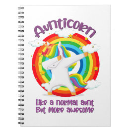Cuaderno El Aunticornio Como Una Tía Normal Pero Más Increí
