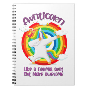 Cuaderno El Aunticornio Como Una Tía Normal Pero Más Increí