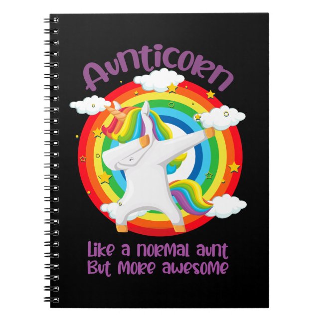 Cuaderno El Aunticornio Como Una Tía Normal Pero Más Increí (Frente)
