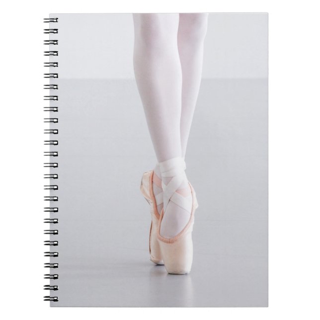 Cuaderno El bailarín de ballet Pointe calza los (Frente)